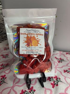 Dark Citrus Inferno Wax Melt Shapes