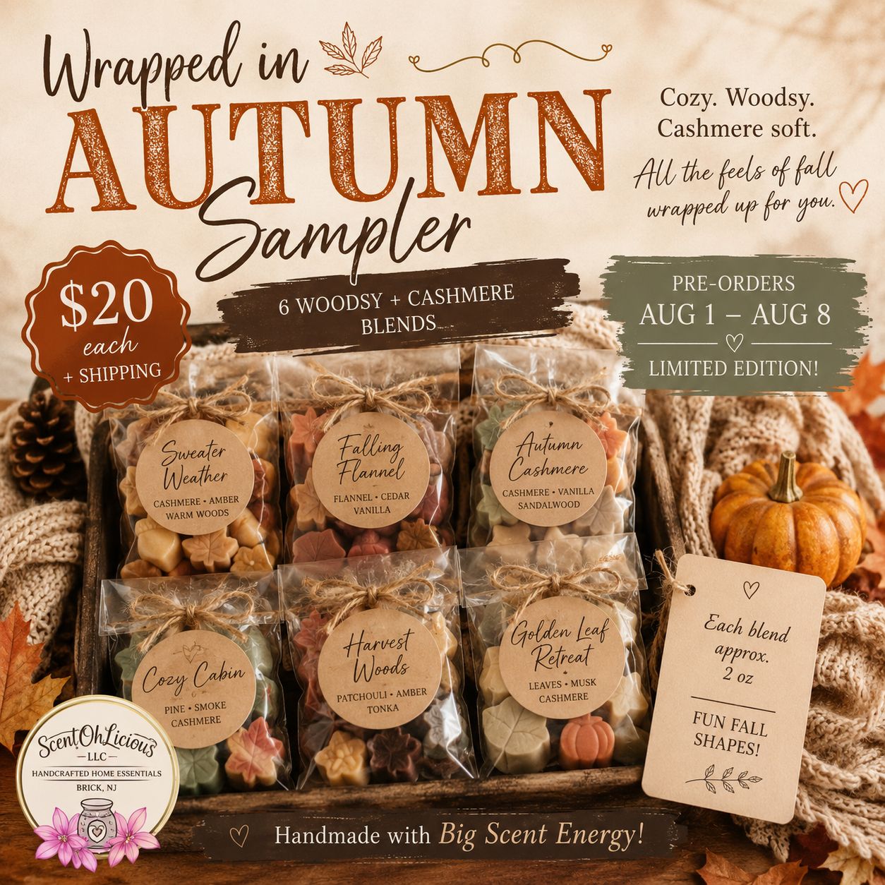 🍂 Wrapped In Autumn Sampler