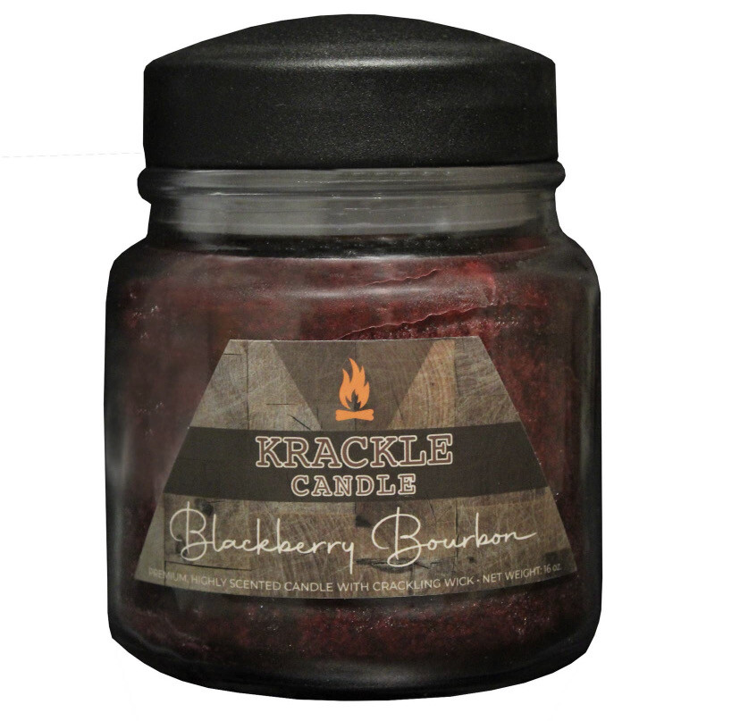 Krackle Candle -Blackberry Bourbon