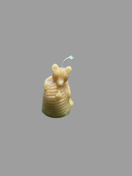 Bear and hive Candle