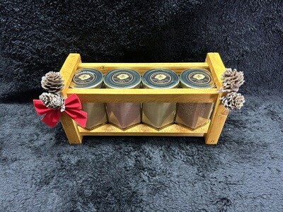 Wooden Crate 4 Flavors (170g jars)