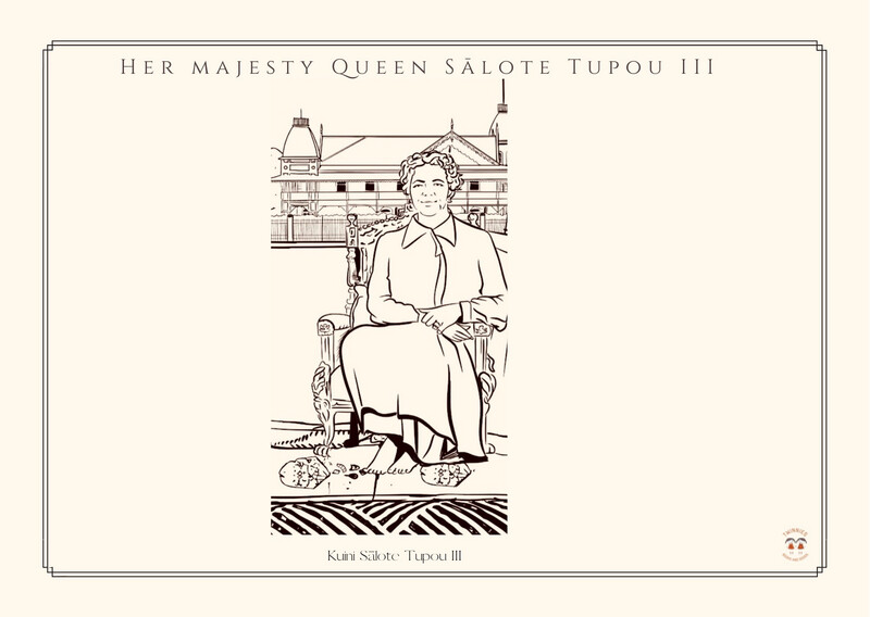 THE SIOFIA POSTCARDS: 
HER MAJESTY QUEEN SĀLOTE TUPOU III POSTCARD