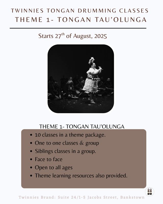 TWINNIES TONGAN TAU'OLUNGA CLASSES PACKAGE  1