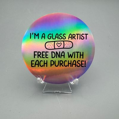 Vinyl Sticker — Glass Artist Free DNA