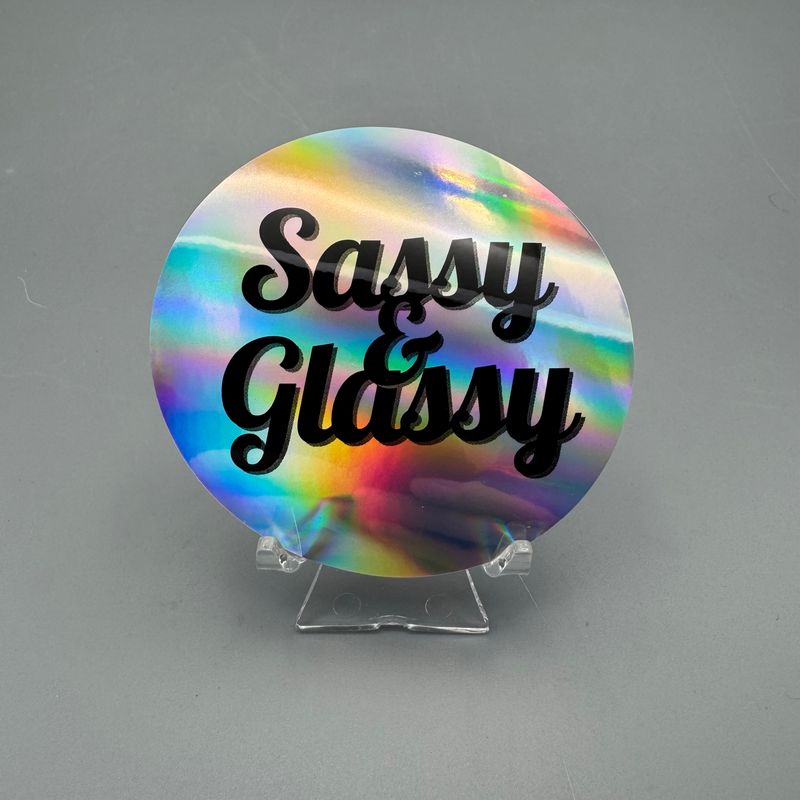 Vinyl Sticker — Sassy &amp; Glassy