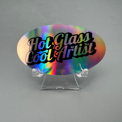 Vinyl Sticker — Hot Glass Cool Artist