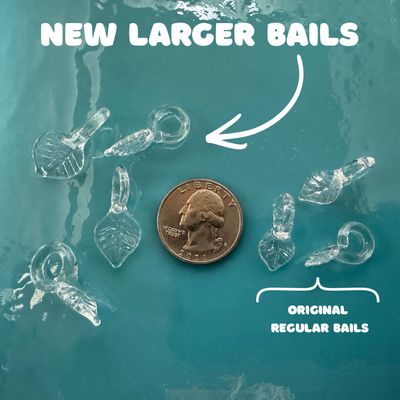 Glass Bails LARGE 10-Pack (NOT FUSIBLE)