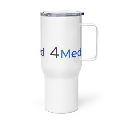 Travel mug with a handle