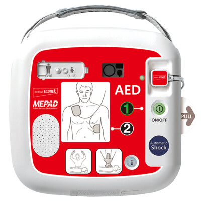 Defibrillator ME PAD auto, vollautomatischer AED
