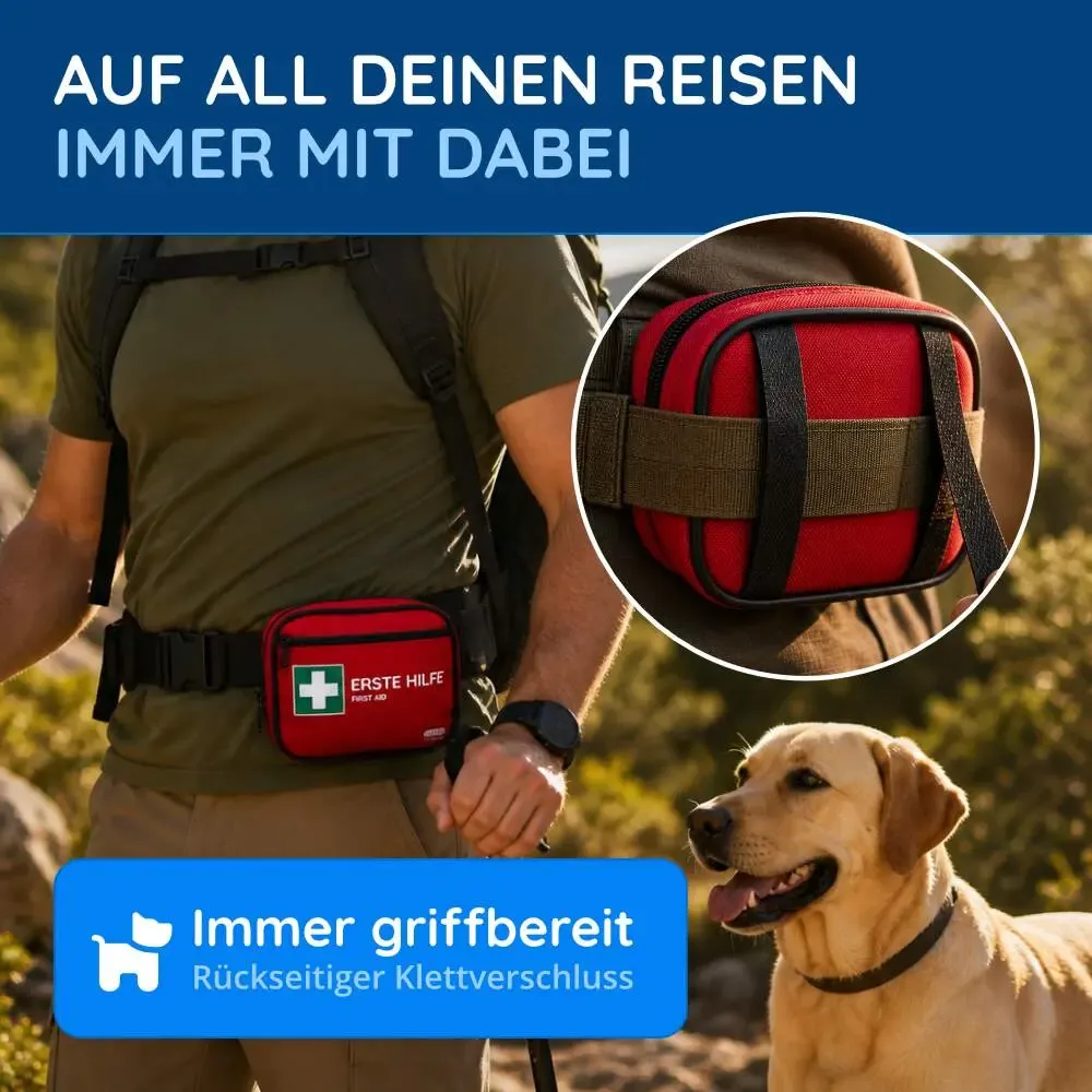 Erste-Hilfe-Set für Hunde und Katzen, 28-teilig
