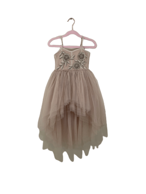 Nude Color High Low Tulle dress