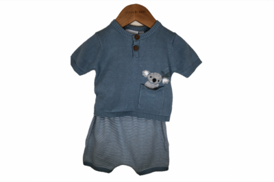 Koala Knit Top & Short Set