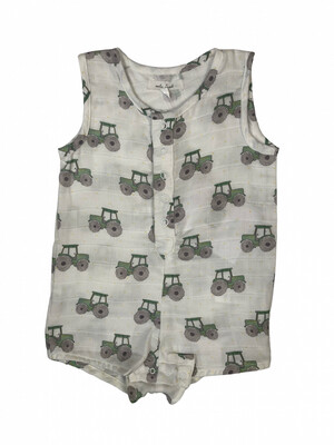 THIS IS HOW MY TRACTOR ROLLS ORGANIC MUSLIN SHORTALL