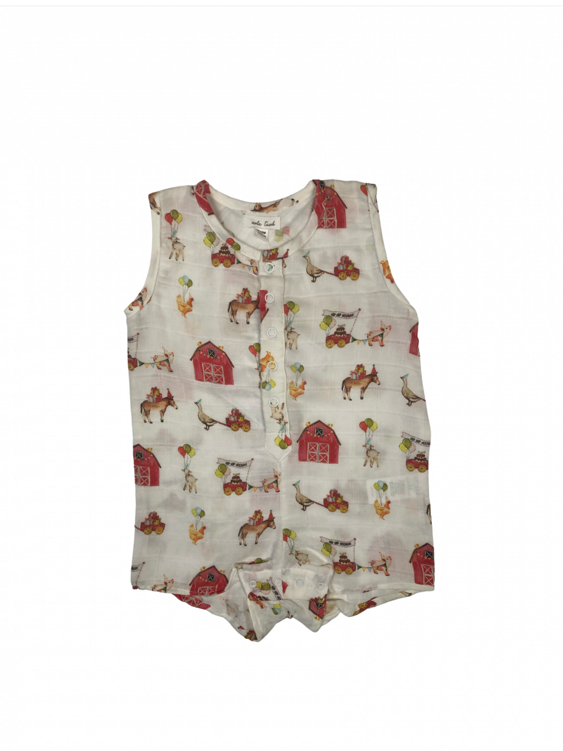 FARM PARTY ORGANIC MUSLIN SHORTALL