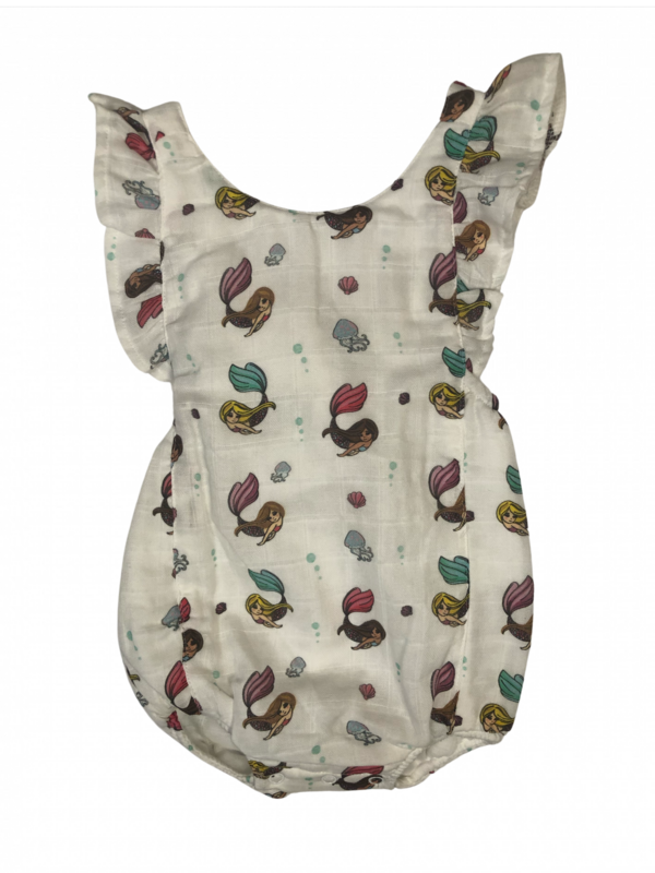 SWIM WITH MERMAIDS ORGANIC MUSLIN SUNSUIT
