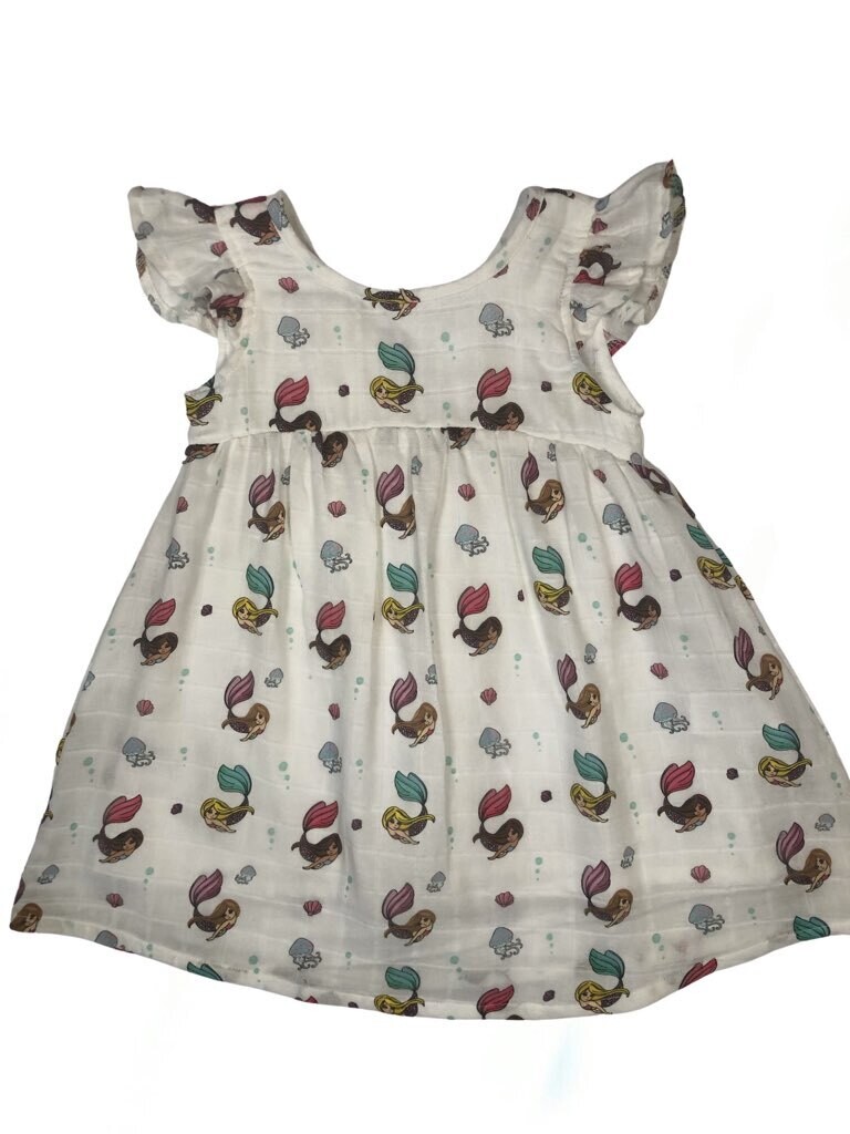 Swim with Mermaids Organic Muslin Dress