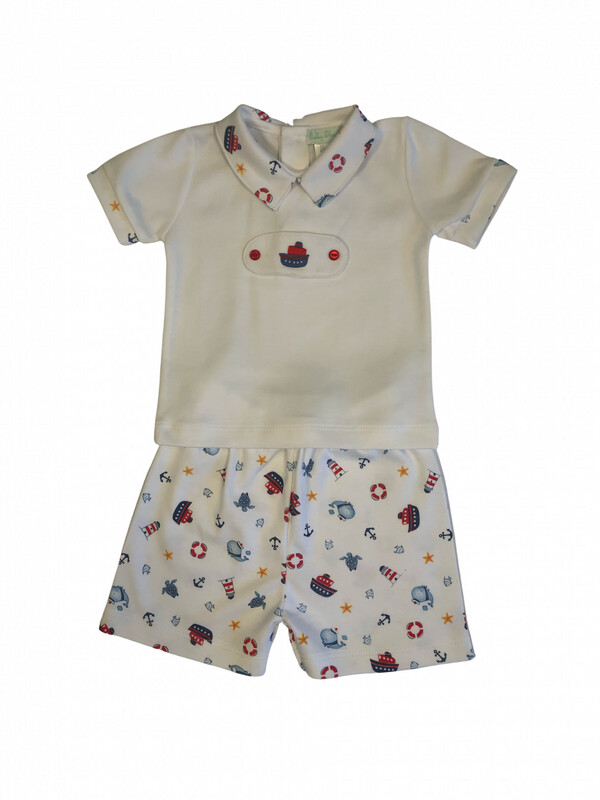 Boy's Nautical Short Set