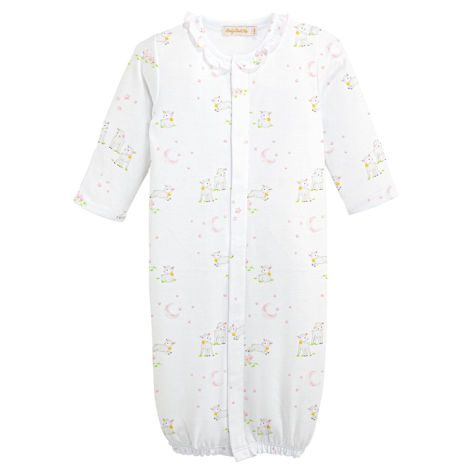 Baby Lambs Pink Convertible Gown