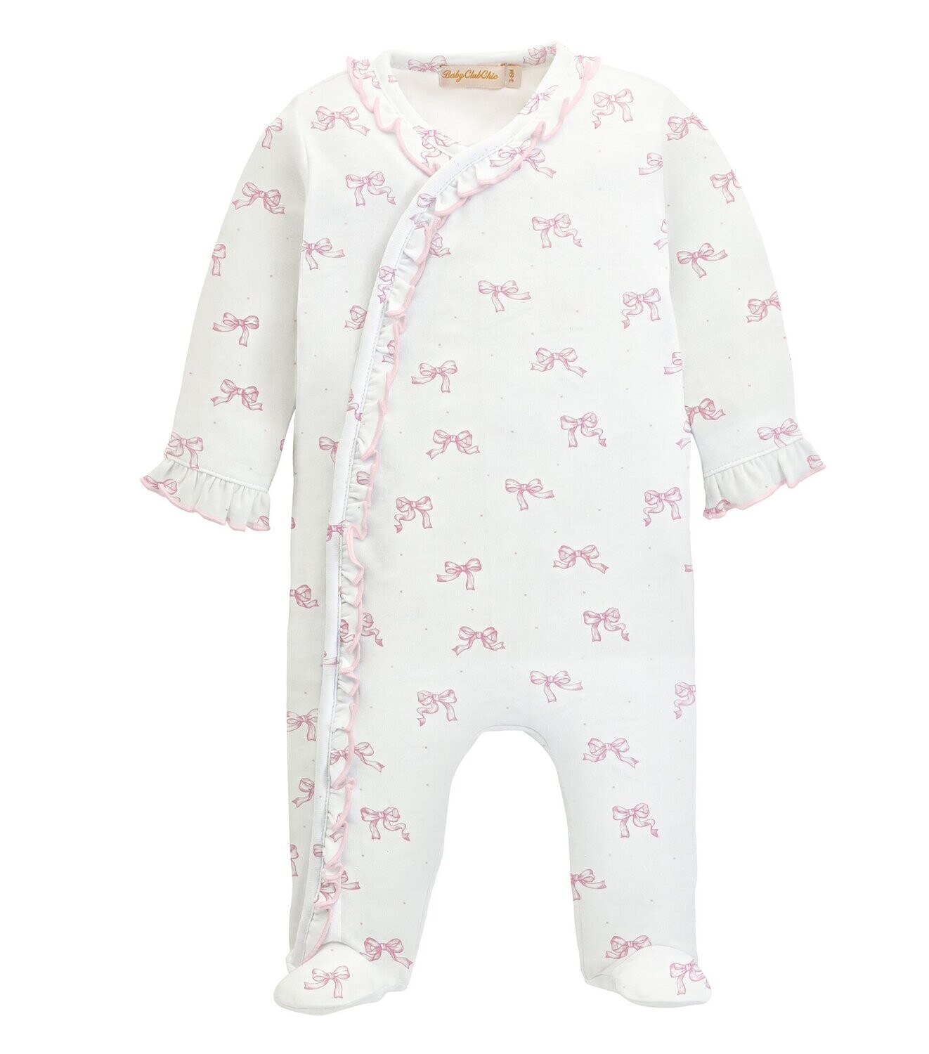 Pretty Bows Footie with Ruffle
