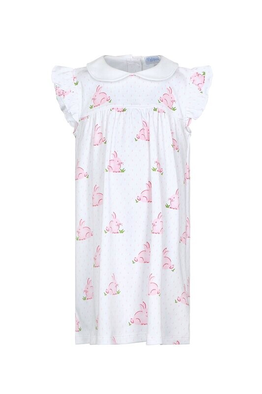 Pink Bunny Ruffle Playtime Dress