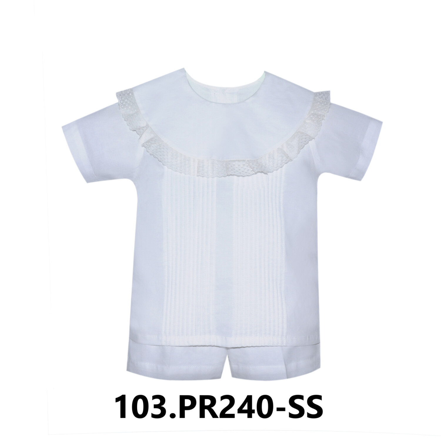 Holt Boy Short Set in Ivory