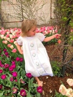White Chloe Wreath Dress