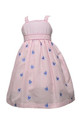 All Over Embroidery Whale Dress