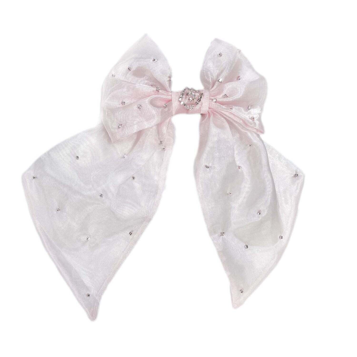 Juliette Pink Organza Hair Clip