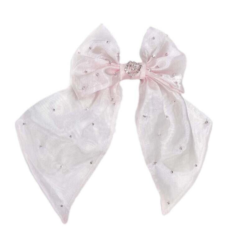 Juliette Pink Organza Hair Clip
