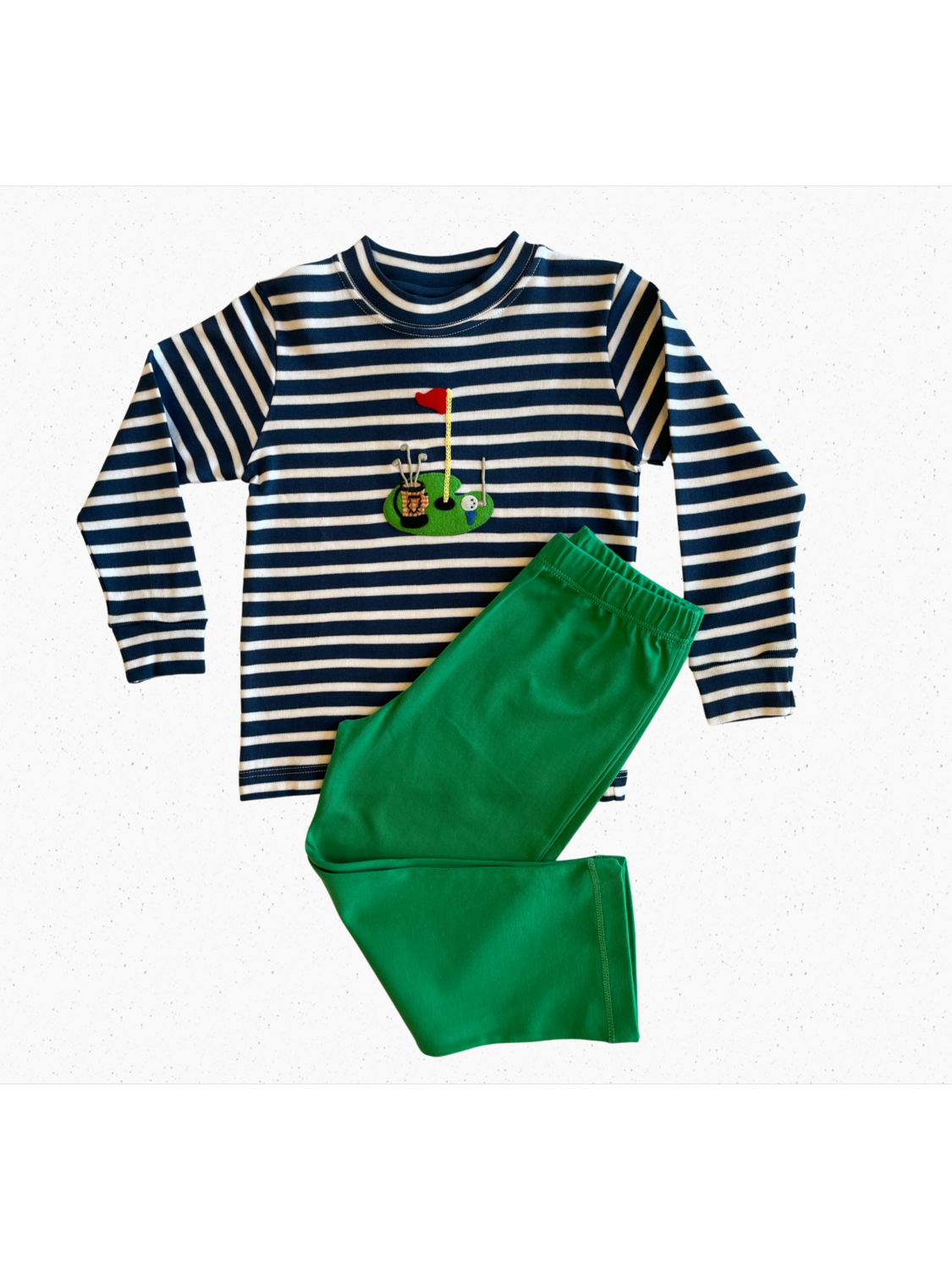 Golf Green Crew Shirt & Pants