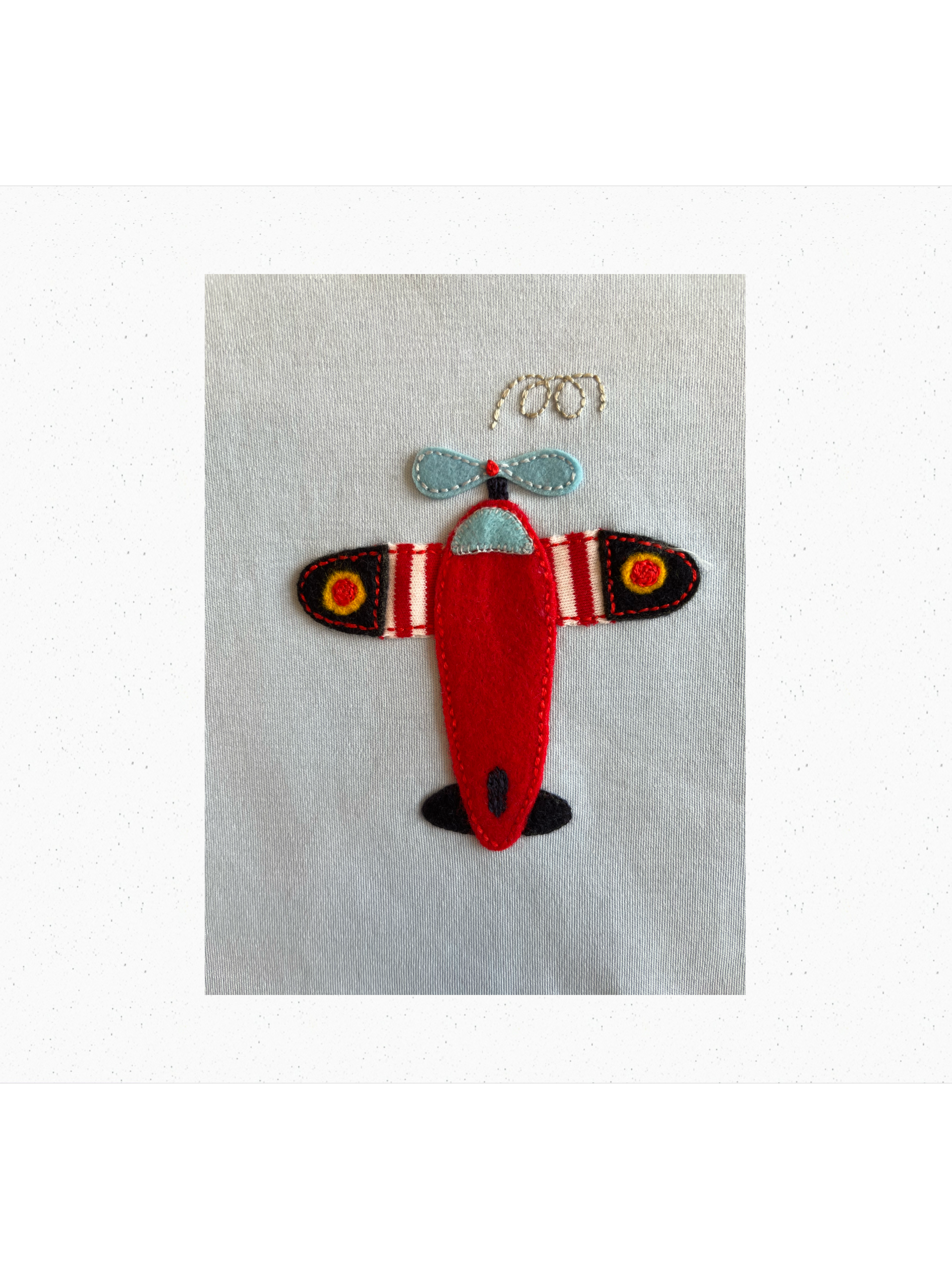 Airplane Crew Long Sleeve Shirt & Grey Pants