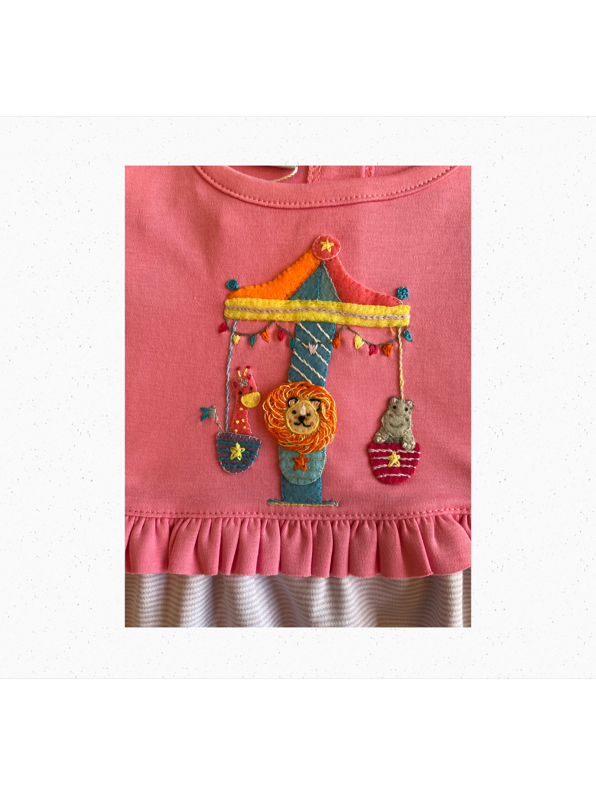 Carousel Friends Dress with Ruffle