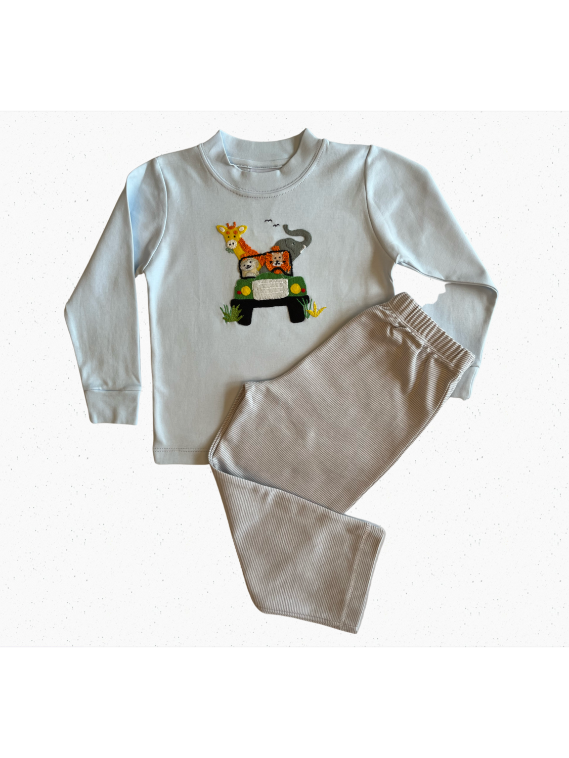 Light Blue Safari Jeep Pant Set