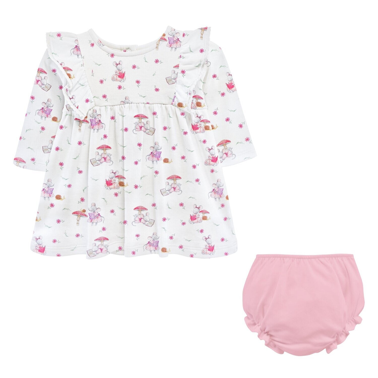 Reader Mouse Dress with Ruffle & Bloomer