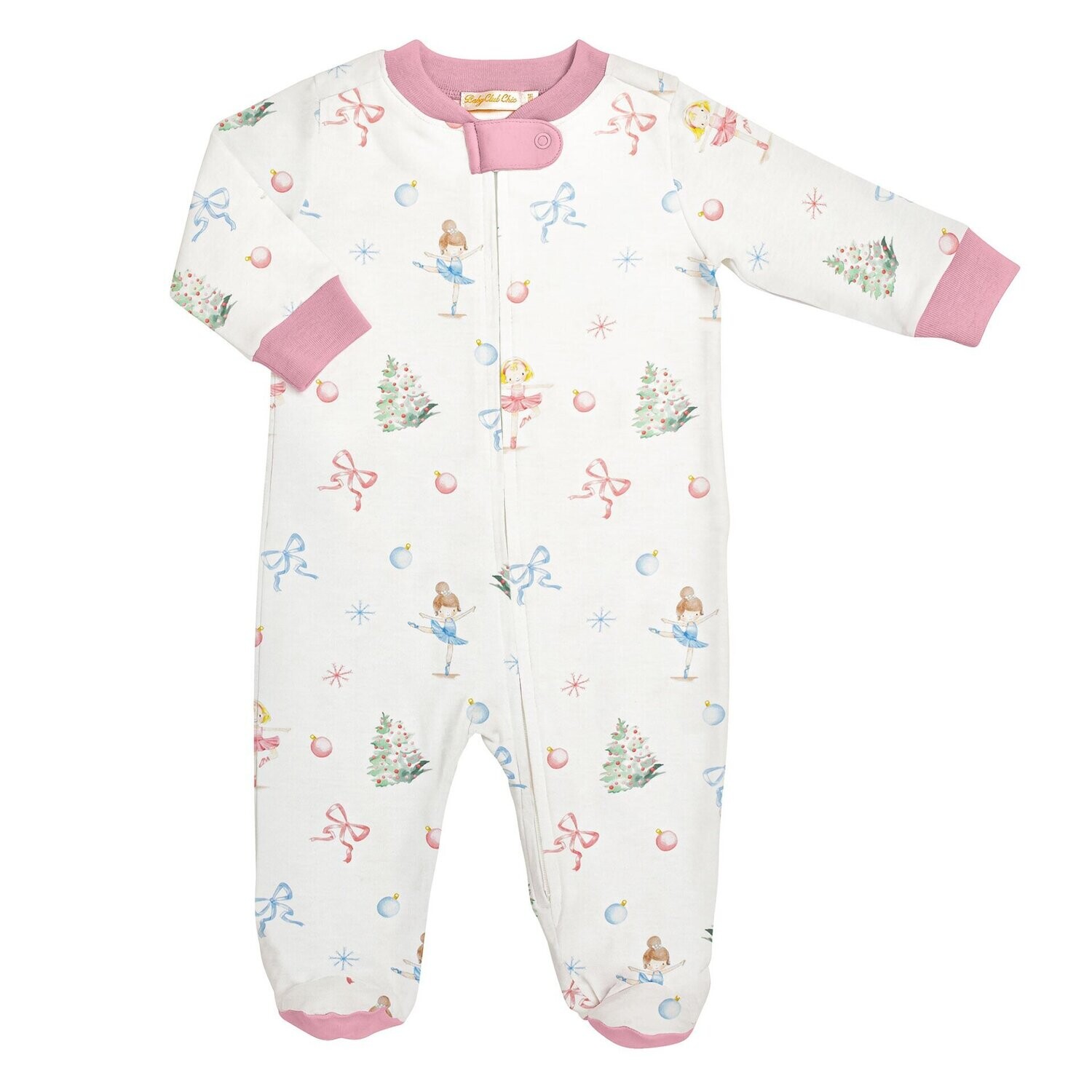 Nutcracker Ballet Zipped Footie