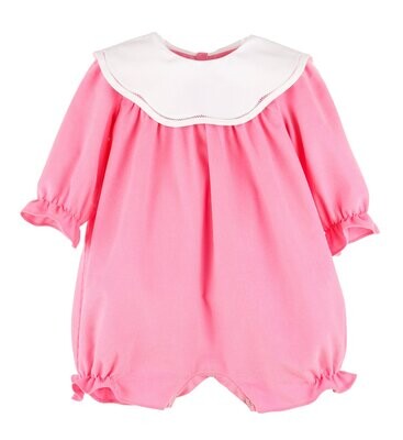 Pink Cozy Club Scallop Playsuit