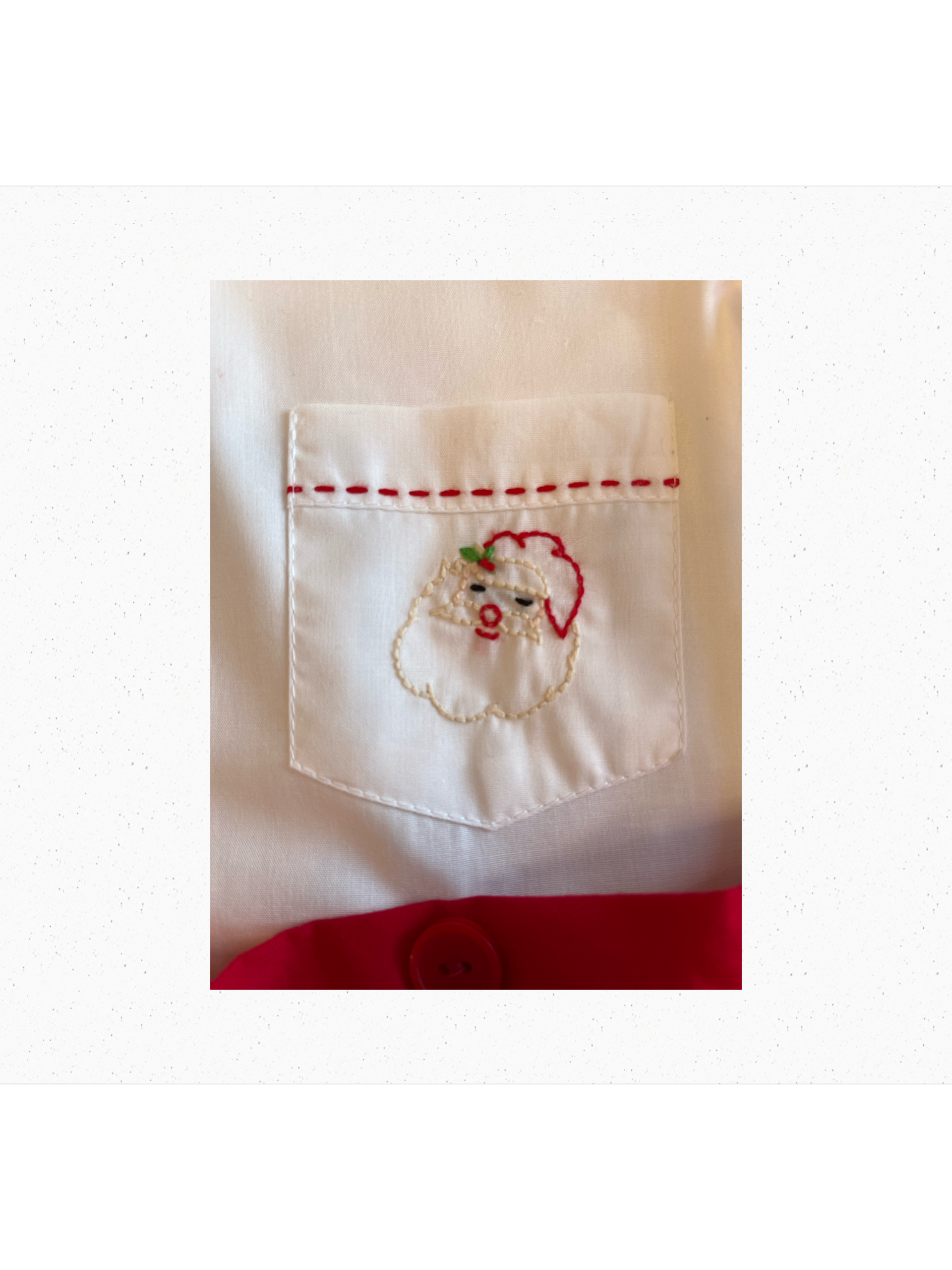 Red Cameron Button On Suit- Santa