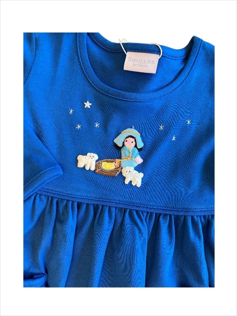 Mary & Baby Jesus Popover Dress