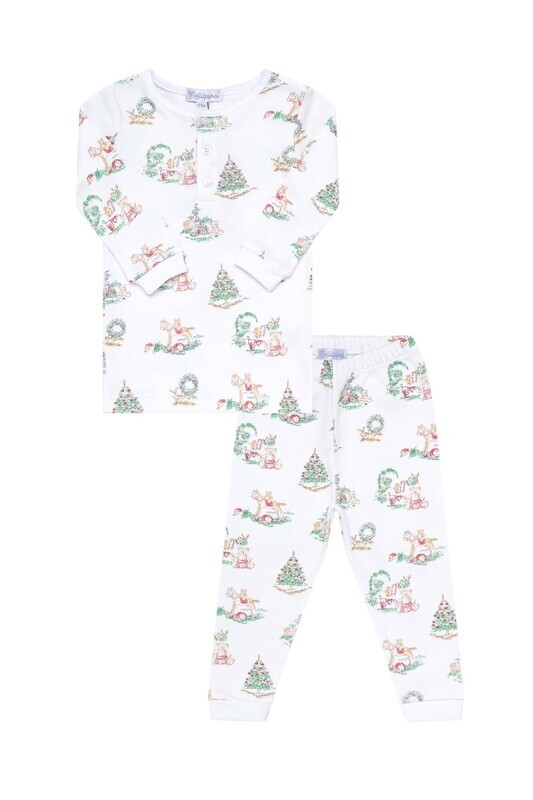 Christmas Toile Pajamas- Boy