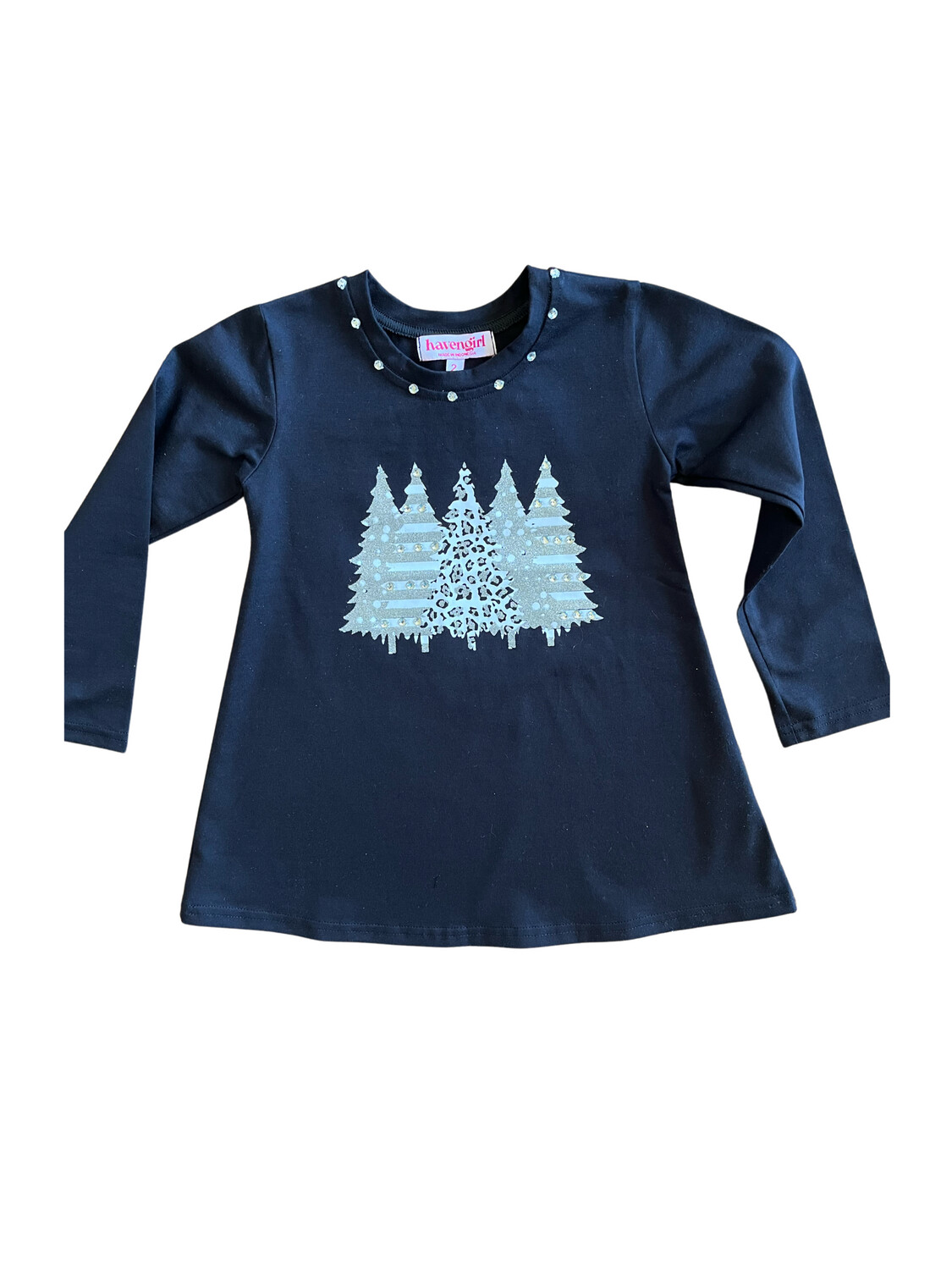 Glitz Leo Tree Tunic