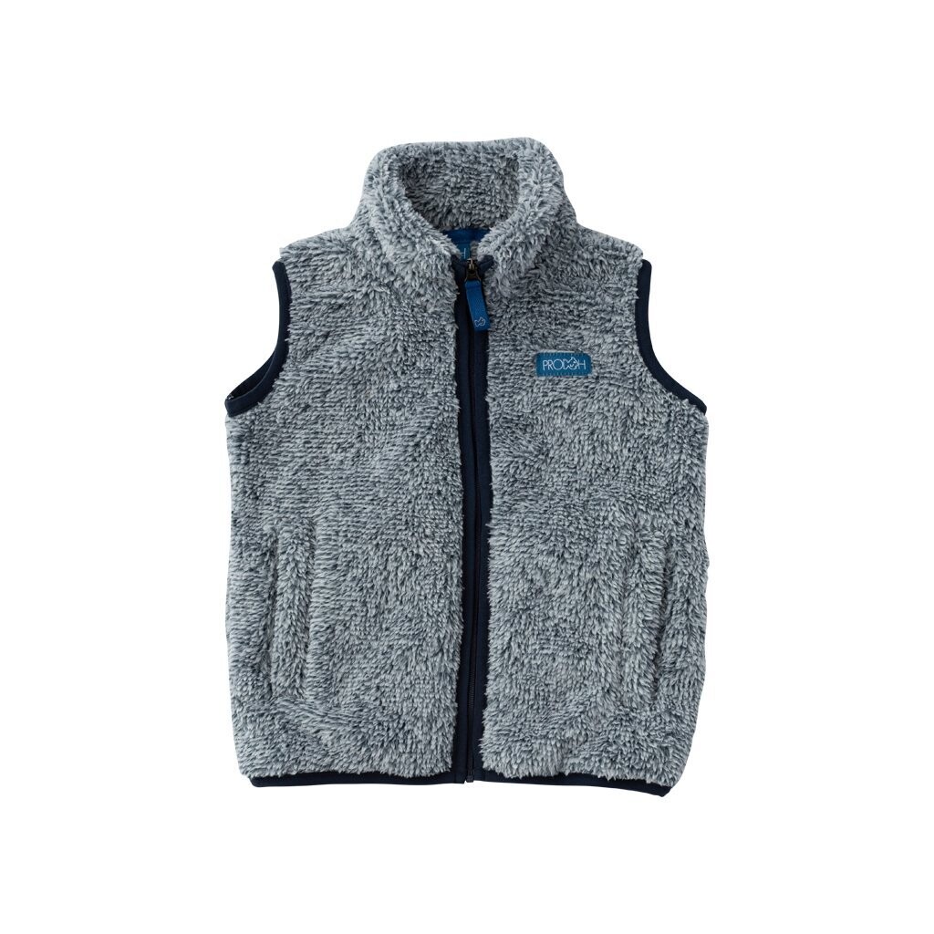 Two Tone Navy Sherpa Vest