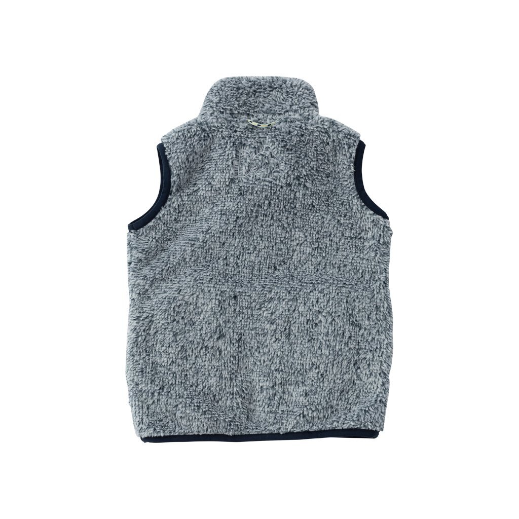 Two Tone Navy Sherpa Vest