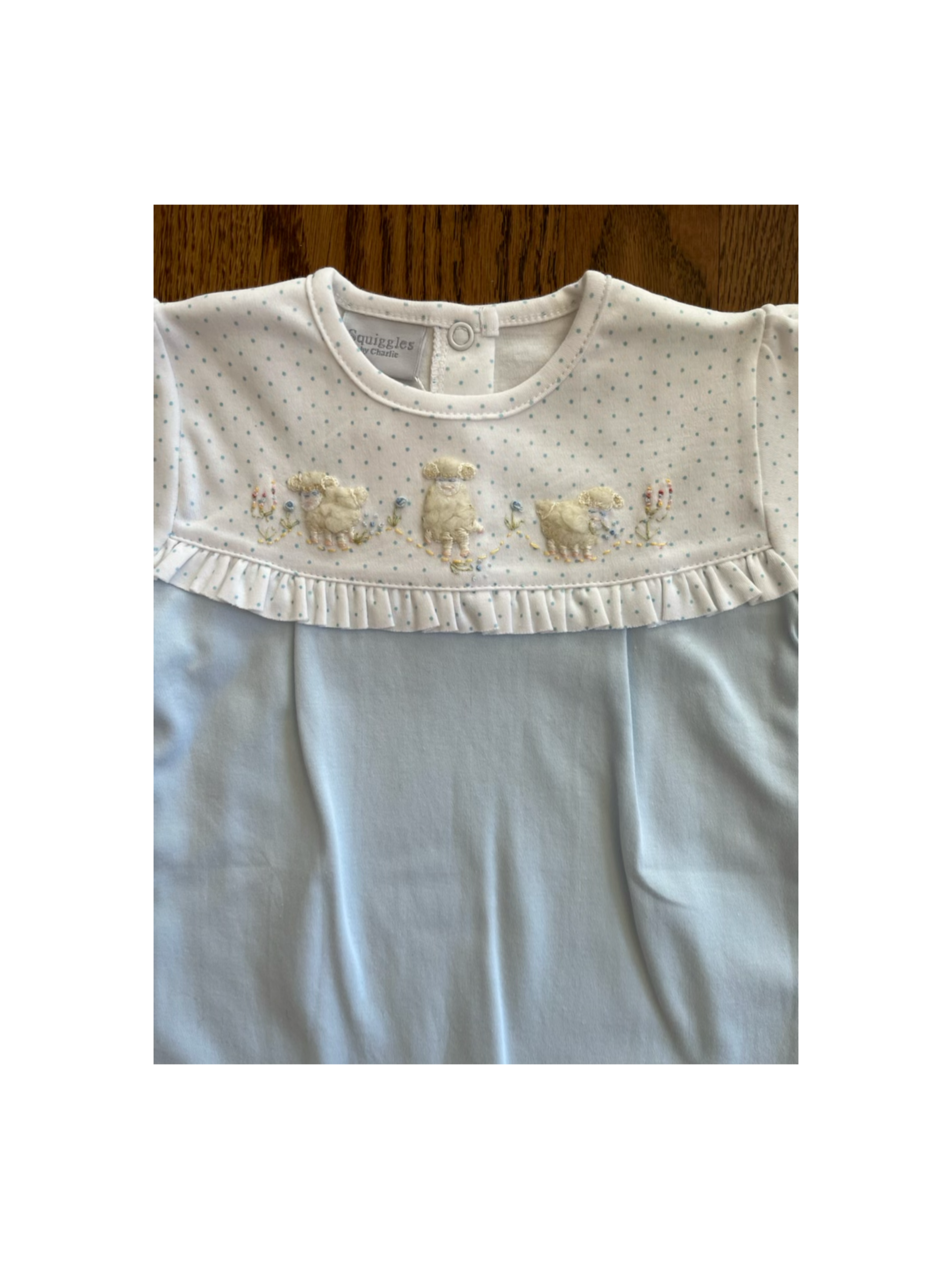 3 Lambs Coverall with Ruffles