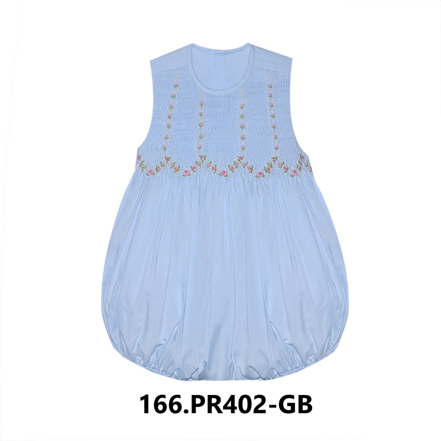 Blue Channing Girl Bubble w/ Vine Flowers