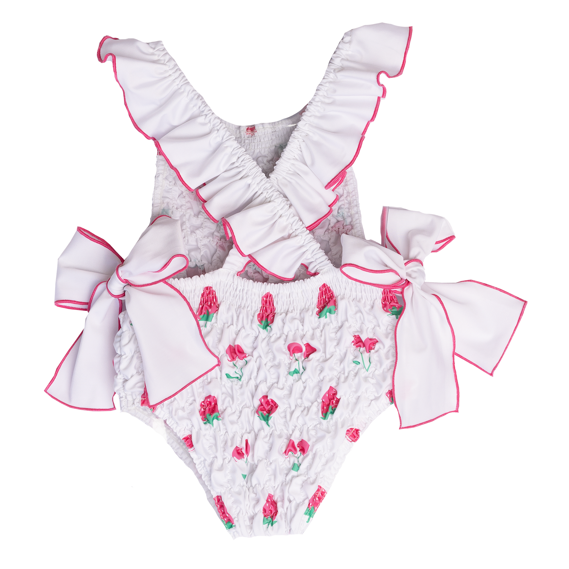 Pink Jam Berries Swimsuit w/ Bows On Hips