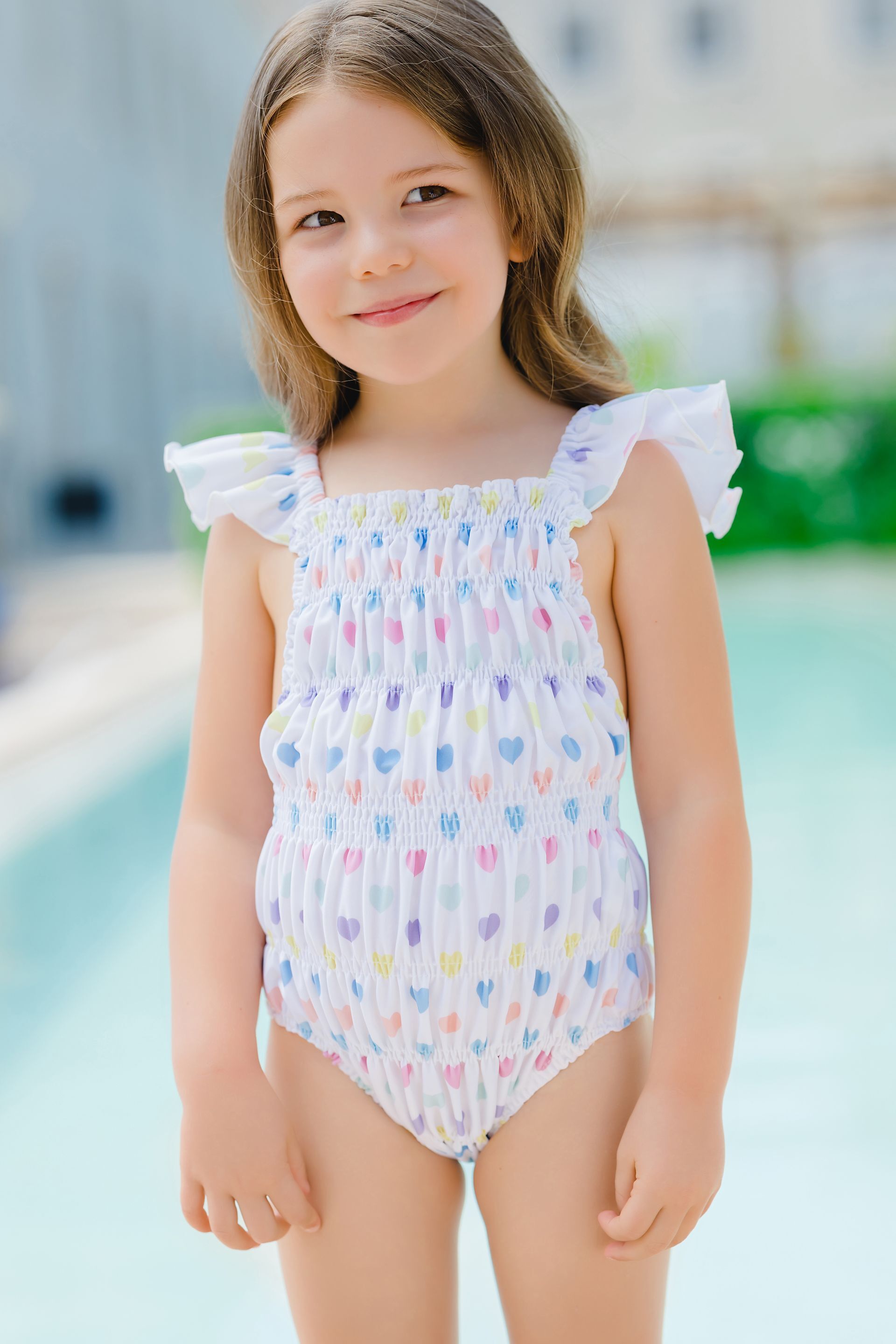 Funny Hearts Frilled Swimsuit