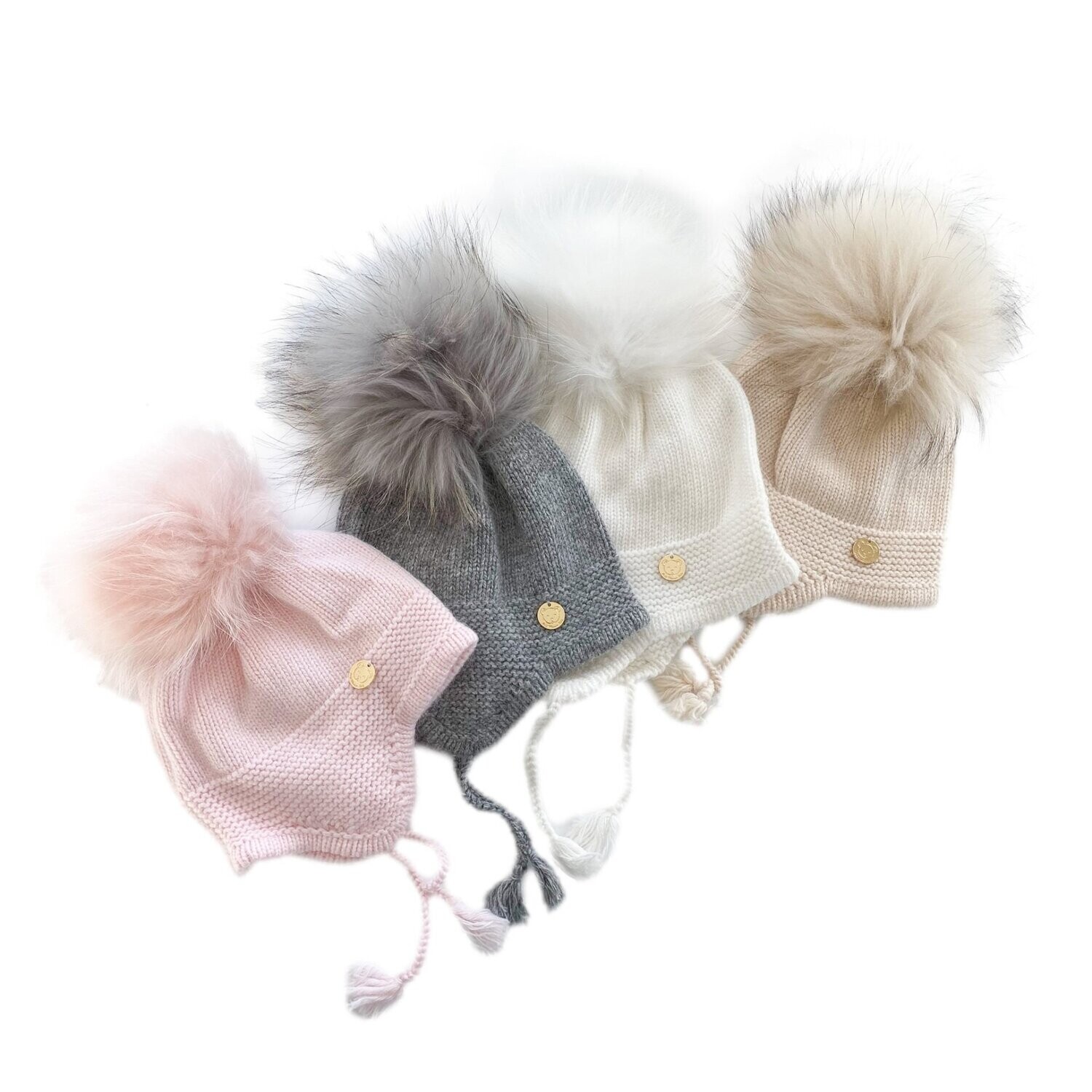 Cashmere Aviator Hat- Ivory