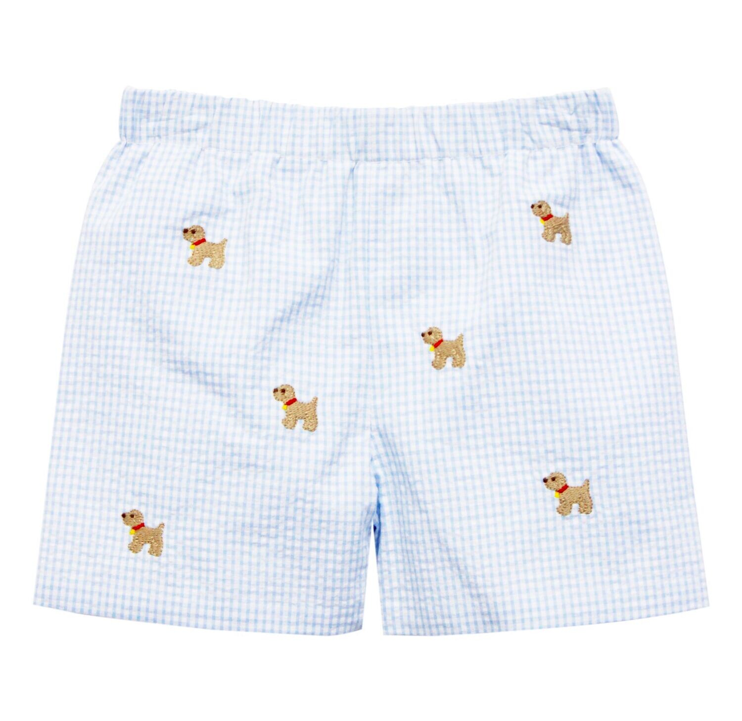 Dog Leo Seersucker Applique Short