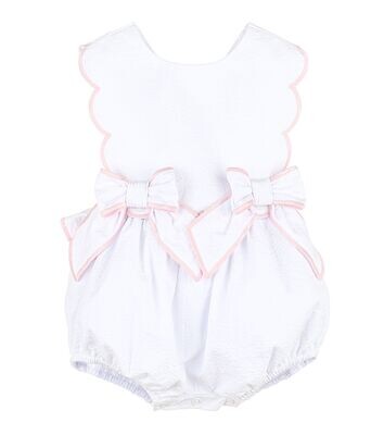 Sip & See Girl Overall- White