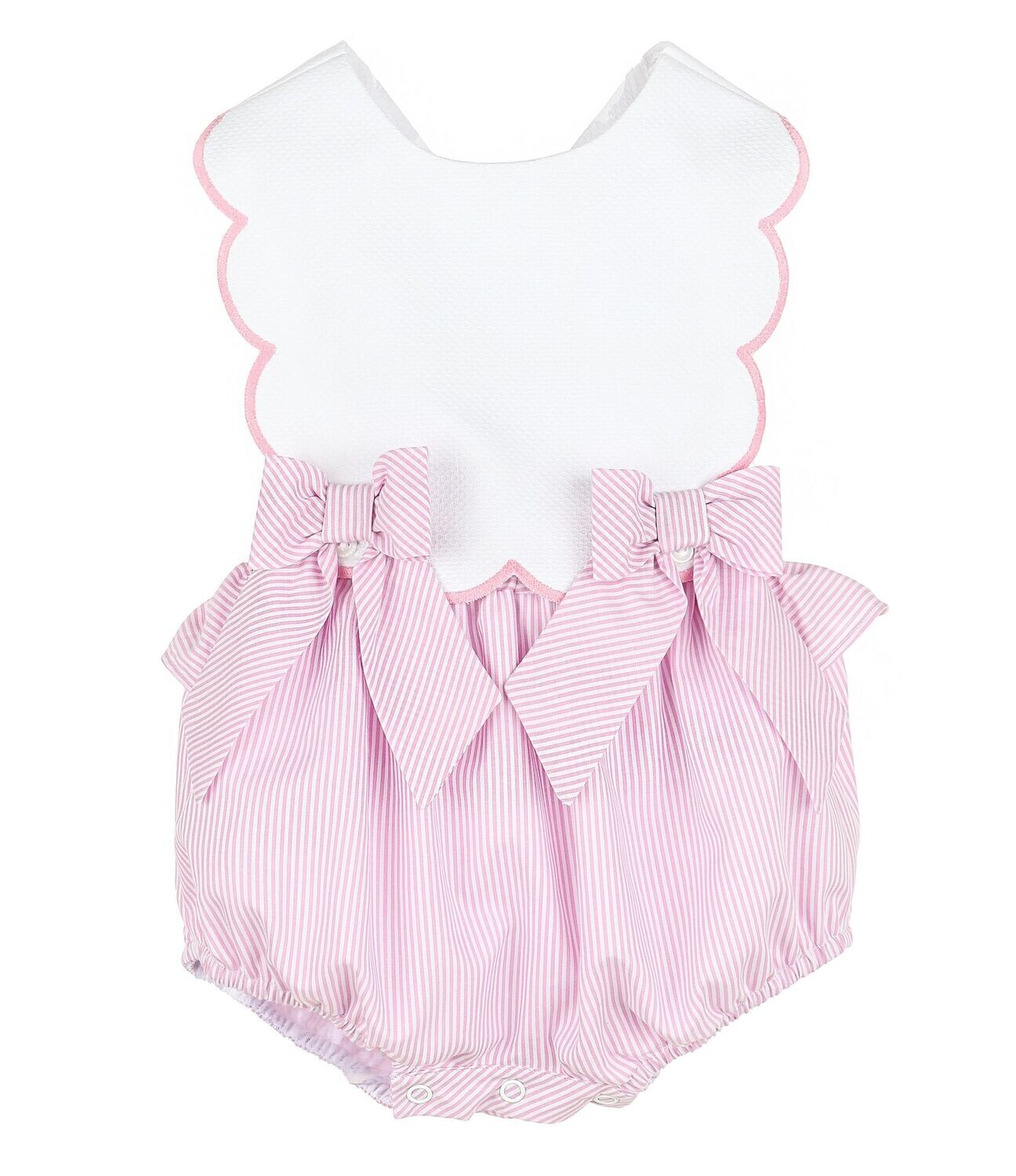 Lakeside Stripes Saylor Overall- Pink